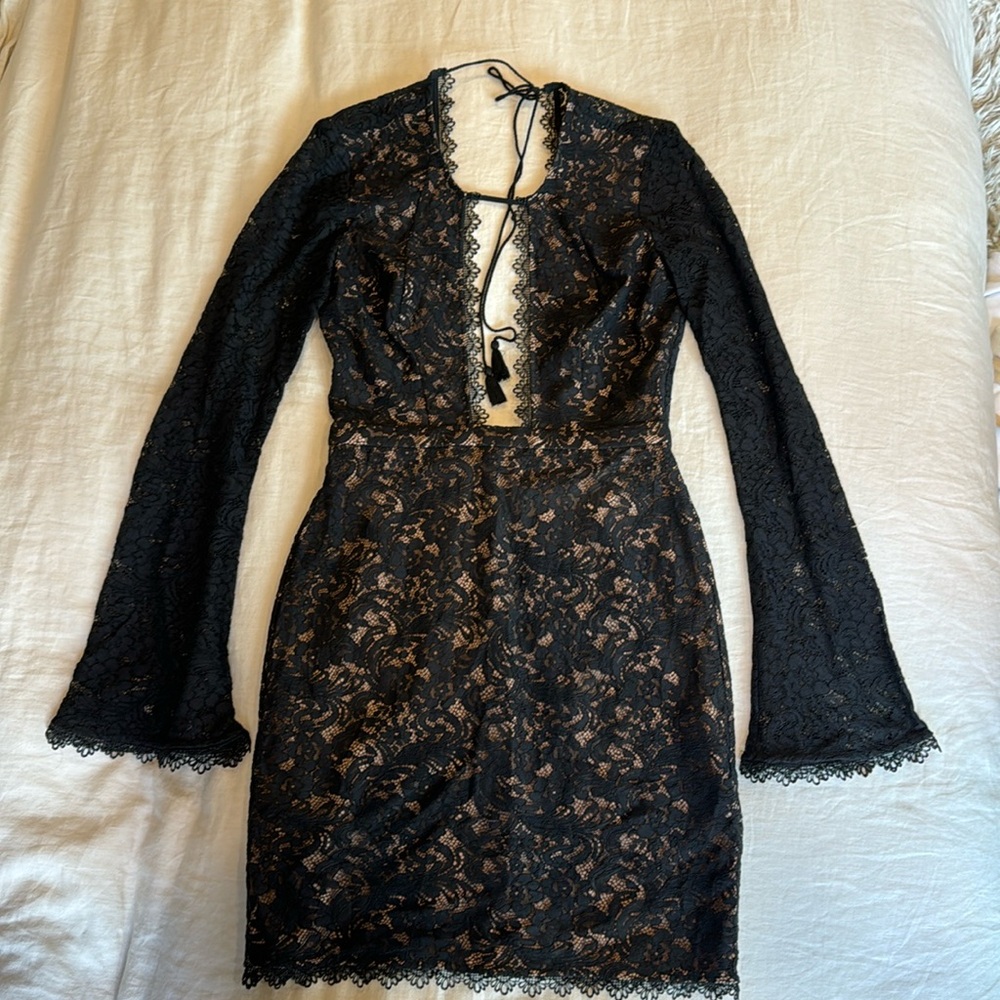 Elegant Black Lace Dress